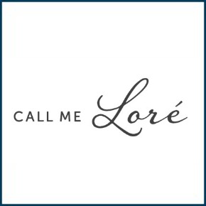 call me lore logo with border