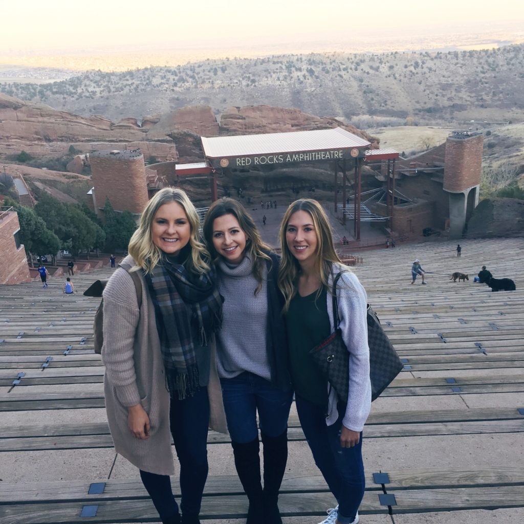 Red Rocks Amphitheater outside of Denver, CO.