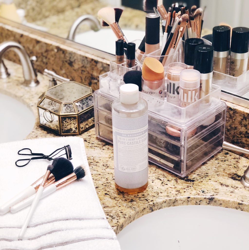 The Cheapest Way to Clean Makeup Brushes using Dr. Bronner's Castile Soap