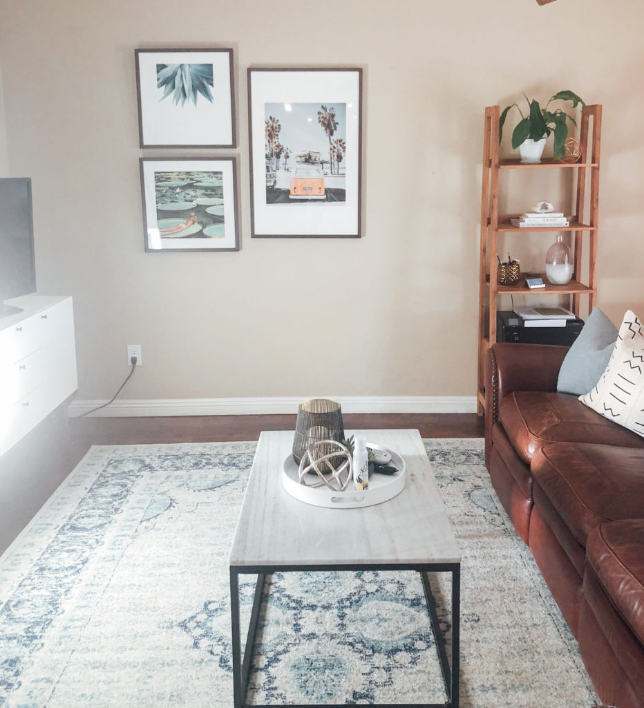 I re-did my living room! I used an online interior design service called Havenly to achieve the perfect look - even when combining my roommates' furniture! Click to see the before and afters!